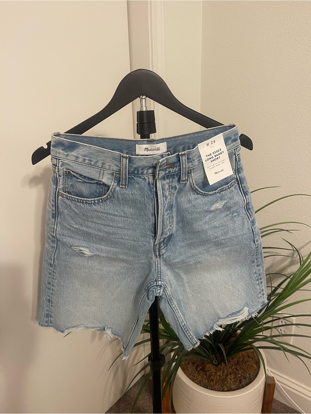 Madewell The Essex long Baggy Denim Shorts - Picture 2 of 10